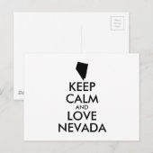 カスタマイズ保可能なCALM and LOVE NEVADA ポストカード (正面/裏面)