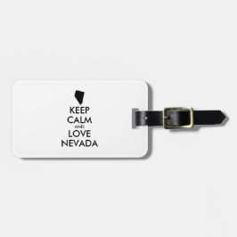 カスタマイズ保可能なCALM and LOVE NEVADA ラゲッジタグ