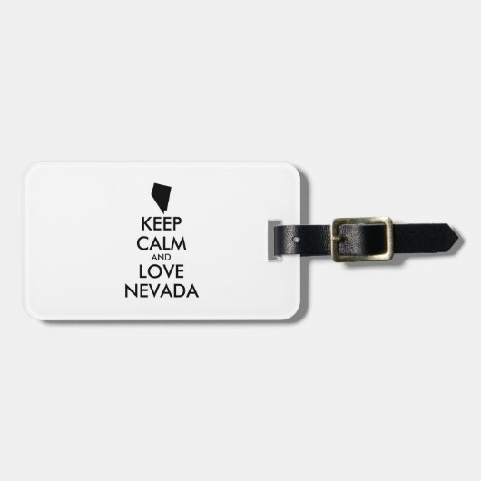 カスタマイズ保可能なCALM and LOVE NEVADA ラゲッジタグ (正面横)