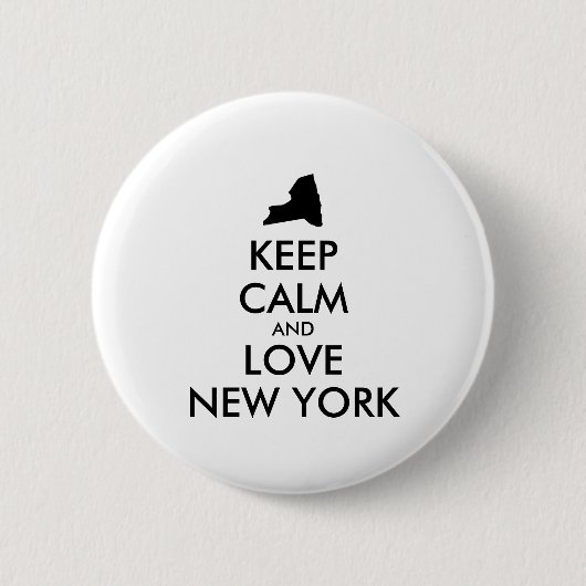 カスタマイズ保可能なCALM and LOVE NEW YORK 缶バッジ (正面)