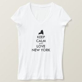 カスタマイズ保可能なCALM and LOVE NEW YORK Tシャツ