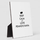 カスタマイズ保可能なCALM and LOVE PENNSYLVANIA フォトプラーク (側面)