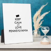 カスタマイズ保可能なCALM and LOVE PENNSYLVANIA フォトプラーク (側面)