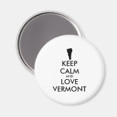 カスタマイズ保可能なCALM AND LOVE VERMONT マグネット (正面/裏面)