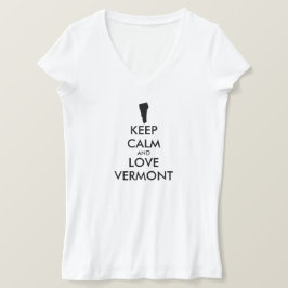 カスタマイズ保可能なCALM AND LOVE VERMONT Tシャツ