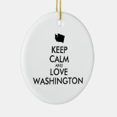 カスタマイズ保可能なCALM and LOVE WASHINGTON セラミックオーナメント (右)