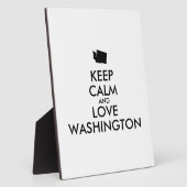カスタマイズ保可能なCALM and LOVE WASHINGTON フォトプラーク (側面)