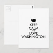 カスタマイズ保可能なCALM and LOVE WASHINGTON ポストカード (正面/裏面)