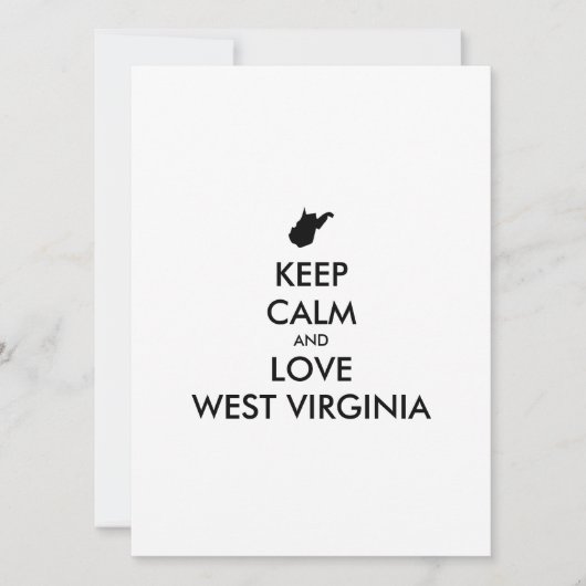 カスタマイズ保可能なCALM and LOVE WEST VIRGINIA (正面)