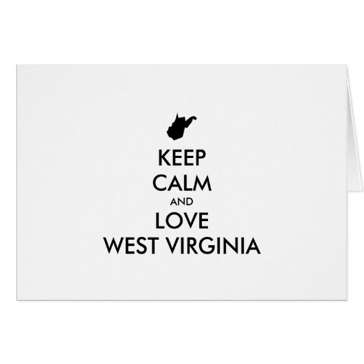カスタマイズ保可能なCALM and LOVE WEST VIRGINIA (正面横)