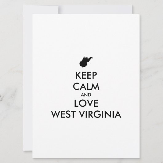 カスタマイズ保可能なCALM and LOVE WEST VIRGINIA (正面)