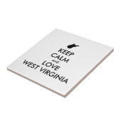 カスタマイズ保可能なCALM and LOVE WEST VIRGINIA タイル (側面)