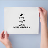 カスタマイズ保可能なCALM and LOVE WEST VIRGINIA チラシ (手)