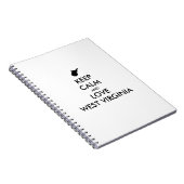 カスタマイズ保可能なCALM and LOVE WEST VIRGINIA ノートブック (右側)