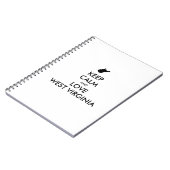 カスタマイズ保可能なCALM and LOVE WEST VIRGINIA ノートブック (左側)