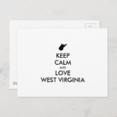 カスタマイズ保可能なCALM and LOVE WEST VIRGINIA ポストカード (正面/裏面)