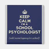 カスタマイズ保落ち着いて俺は学校のサイケだ。(マグネット) マグネット (正面)