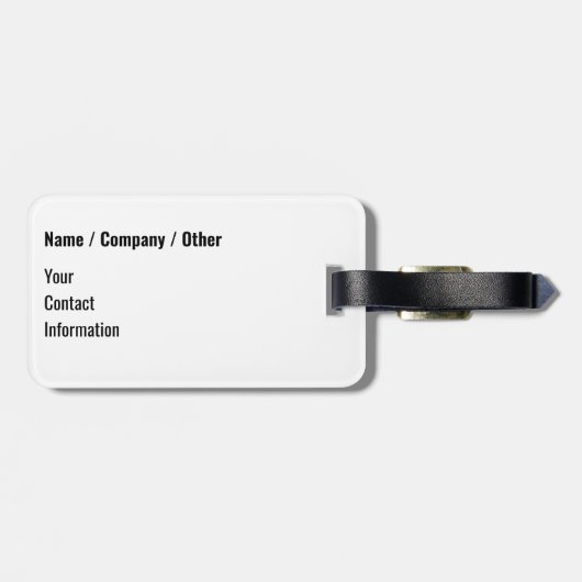 カスタマイズ保護ウミガメの個人設定 ラゲッジタグ (裏面横)