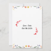 カスタマイズ先生サンキューカード 招待状 (裏面)