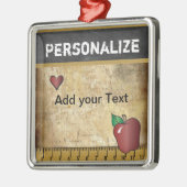 カスタマイズ先生ヴィンテージ メタルオーナメント (左)