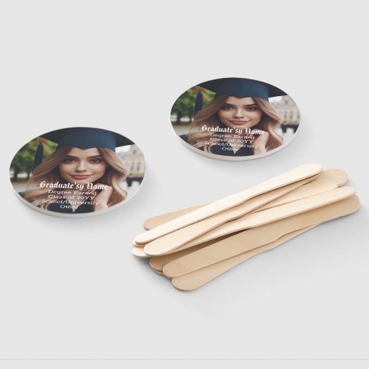 カスタマイズ全て大学院の写真、名前とクラス ハンドファン (組立なし)