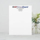 カスタマイズ全投票数レターヘッド レターヘッド (スタンド正面)