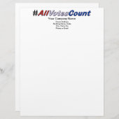 カスタマイズ全投票数レターヘッド レターヘッド (正面/裏面)