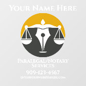 カスタマイズ公証人サービス事業本部 ウィンドウサイン (シート)