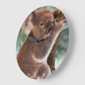 カスタマイズ円形の時計- ラージ壁時計 (傾斜)