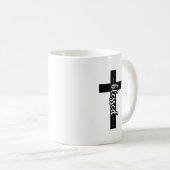 カスタマイズ写真とクロス賛美ギフトのマグ コーヒーマグカップ (正面右)