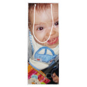 カスタマイズ写真とワイン抱き枕 ワインギフトバッグ (裏面)