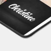 カスタマイズ写真と名前を付けたデスクマット デスクマット (コーナー)