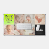 カスタマイズ写真と名前を付けたデスクマット デスクマット (キーボード&マウス)