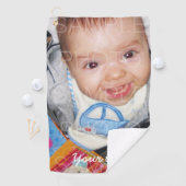 カスタマイズ写真と文字 ゴルフタオル (インサイチュ)