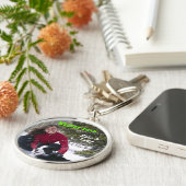 カスタマイズ写真のキーホルダーの純銀製 キーホルダー (側面)