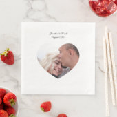 カスタマイズ写真のナ結婚プキン (インサイチュ)