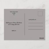 カスタマイズ写真の古代の枠 ポストカード (裏面)