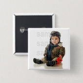 カスタマイズ写真の誕生日ボタン 缶バッジ (正面&裏面)