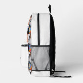 カスタマイズ写真柄モノグラム白 プリントバックパック (右)