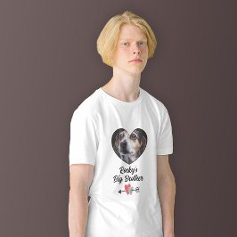 カスタマイズ写真犬の兄Tシャツ Tシャツ