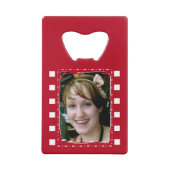 カスタマイズ写真2枚赤と白 クレジットカード栓抜き (裏面)