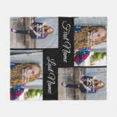 カスタマイズ写真 フリースブランケット (正面(横))