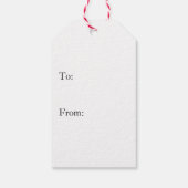 カスタマイズ写真+赤タータンチェック ギフトタグ (裏面)