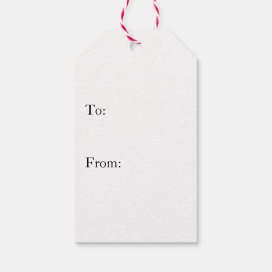 カスタマイズ写真+赤タータンチェック ギフトタグ (裏面)