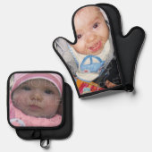 カスタマイズ写真 鍋つかみ&鍋敷きセット (正面/裏面)