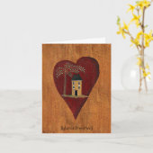 カスタマイズ初期のなハート カード (黄色い花)