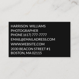 カスタマイズ制エレガント黒 名刺