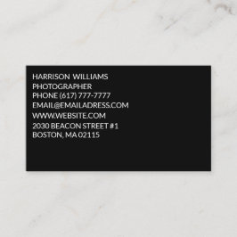 カスタマイズ制エレガント黒 名刺