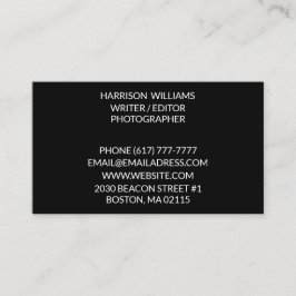 カスタマイズ制エレガント黒 名刺