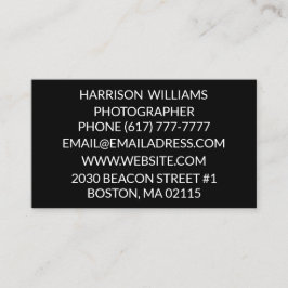 カスタマイズ制エレガント黒 名刺
